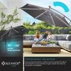 Kesser® Sonnenschirm LED Solar mit Abdeckung, Polyester / Aluminium anthrazit, Ø 350cm Bild 3