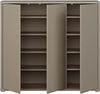 Schuhkommode >ALICE SPRINGS< in Taupe - 109,2x99,1x34,9cm (BxHxT) Bild 4