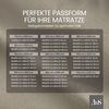 Bettwaesche-mit-Stil Mako-Satin Spannbettlaken braun 200x200cm Bild 5