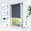 Homland Klemmfix Rollo Verdunkelung Thermorollo ohne Bohren Dunkelblau 45x170 cm (BxH), Verdunklungsrollo Wandmontage & Deckenmontag, Sichtschutz & Sonnenschutz für Fenster und Tür Bild 3