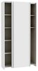 Schwebetürenschrank >HOME NOOK< 6 Böden, in Weiss - 100,1x190,5x39,1cm (BxHxT) Bild 3