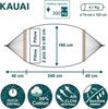 yourGEAR Stabhängematte Kauai Smaragd Hängematte mit Stangen 240x160cm 300kg Kissen Bild 2