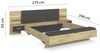 Bettanlage >Mosbach< in Eiche Artisan / basalt / grau - 265x93x245 (BxHxT) Bild 3