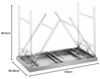 Royal Catering Arbeitstisch 60 x 100cm Edelstahltisch Klapptisch höhenverstellbar 200 kg Edelstahl, verschiedene Größen Bild 2