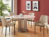 Vente-unique - CAROLONA Stuhl SamtStoff Beige - B 60,5 cm x H 85 cm x L 57 cm Bild 2