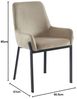 Vente-unique - CAROLONA Stuhl SamtStoff Beige - B 60,5 cm x H 85 cm x L 57 cm Bild 3