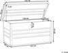 Aufbewahrungsbox CEBROSA Metall 132 cm 62 cm Dunkelgrün Bild 3