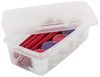 Iris Ohyama Vielseitige Aufbewahrungsboxen, 5L, 14er-Set, Transparent, Deckel leicht schließbar, Stapelbar, Plastik, Für Schrank, Regale, Klassenzimmer, Organisation, Kunstbedarf, Schuhe, MCB-5 Bild 3