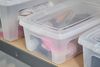 Iris Ohyama Vielseitige Aufbewahrungsboxen, 5L, 14er-Set, Transparent, Deckel leicht schließbar, Stapelbar, Plastik, Für Schrank, Regale, Klassenzimmer, Organisation, Kunstbedarf, Schuhe, MCB-5 Bild 5