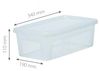 Iris Ohyama Vielseitige Aufbewahrungsboxen, 5L, 14er-Set, Transparent, Deckel leicht schließbar, Stapelbar, Plastik, Für Schrank, Regale, Klassenzimmer, Organisation, Kunstbedarf, Schuhe, MCB-5 Bild 2