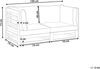2 Sitzer Sofa TRANI Akazienholz Dunkelrot Bild 3