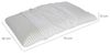 Talamo Italia - Talamo Italia 4er-Set Kissen fà¼r das Bett, 100% Made in Italy, Abnehmbares "Seifen"-Kissen aus perforiertem Memory-Schaum, hypoallergen und atmungsaktiv, atmungsaktiv, 70x40xh14 cm Bild 2
