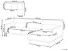Ecksofa SIMOS Stoff Cremeweiß Linksseitig Bild 3
