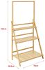 Pflanzenleiter Brändö 3-Ebenen 144 x 70 x 39,5 cm Bambus [en. casa] Bild 3