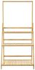 Pflanzenleiter Brändö 3-Ebenen 144 x 70 x 39,5 cm Bambus [en. casa] Bild 4