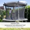 ONVAYA® Trampolin Sonnensegel in Anthrazit | Neues Modell | Reißfest und luftdurchlässig | Schutz vor UV- Strahlung und Witterung | Trampolin Abdeckung Ø 305 | Aus 100 % HDPE Kunststoff-Gewebe Bild 3