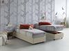Talamo Italia - Einzelbett Laura, Bettkasten mit Stoffbezug, 100 % Made in Italy, Öffnung vorne, geeignet für Matratzen 90x200 cm, Beige Bild 5