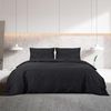 vidaXL Bettwäsche-Set Schwarz 135x200 cm Leichte Mikrofaser 135973 Bild 3