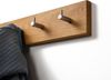 Woods Hakenleiste Garderobe Holz massiv I Garderobenleiste Landhaus I moderne Wandgarderobe aus Holz handgefertigt in Bayern I Handtuchhalter I Garderobenpaneel (55cm (5 Haken), Eiche, Edelstahl Haken) Bild 3