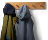Woods Hakenleiste Garderobe Holz massiv I Garderobenleiste Landhaus I moderne Wandgarderobe aus Holz handgefertigt in Bayern I Handtuchhalter I Garderobenpaneel (55cm (5 Haken), Eiche, Edelstahl Haken) Bild 2
