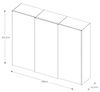 Staud Schwebetürenschrank, Spanplatte, Weiß, H222 x B280 Bild 4