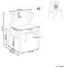 Esszimmerstuhl 2er Set MAROA Holz Beige Bild 3