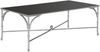 SAFAVIEH Modern Accent Table with Iron Legs, in Silver and Black, 127 X 66 X 45.72 Bild 4