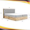 Boxspringbett Doppelbett LOFT 3 - Das perfekte Bett für Ihr Schlafzimmer. 160x200 cm Bett mit Bonellmatratze, mit Bettkasten für Bettwäsche und Topper. Bett mit Kopfteil. (LOFT 3 GRÜN, 160x200) Bild 2