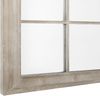 Wandspiegel beige Fensteroptik 75x130 cm TREVOL Bild 4