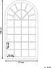 Wandspiegel beige Fensteroptik 75x130 cm TREVOL Bild 3