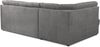 Cavadore Ecksofa Paris mit Federkern / Kleines L-Sofa mit Ottomane / 243 x 87 x 155 / Grau Bild 4