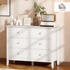 HOMCOM Kommode (Sideboard mit 6 Schubladen, 1 St, Moderner Aufbewahrungsschrank), Breite 100 cm Bild 2