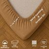 EXKLUSIV HEIMTEXTIL Marke Jersey Spannbettlaken 180 x 200 cm Sand 100% Baumwolle Öko - Tex Zertifiziert Bed-Sheet Bettlaken Spannbetttuch Topper Leinentuch Bild 4