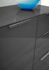 Stella Trading Kommode SANTORIN Anthrazit mit Glasfront, 90 x 99 x 40 cm (B/H/T), Holzwerkstoff Bild 5