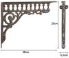 Moritz Wandregalhalter 2er Set Regalwinkel 23 x 28 cm Regalträger, Regalträger Regalwinkel Regalhalterung Wandregal Regal Kommode Bild 2