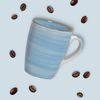 matches21 HOME & HOBBY Tasse Kaffeebecher 6er Set einfarbig modern Vintage - wie bemalt, 6-tlg, Keramik, Tee Kaffee-Becher, blau violett gelb rot orange grün, 340 ml Bild 3