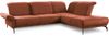 CAVADORE Ecksofa Cooper / Luftige Eckcouch mit Ottomane rechts, Armteilverstellung, Kopfteilverstellung und Sitztiefenverstellung / 294 x 88 x 242 / Cord, Kupfer Bild 5