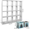 Kinderregal Karree Weiß 138.5 x 142.5 cm mit 8 Faltboxen Vicco Bild 3
