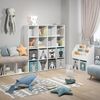 Kinderregal Karree Weiß 138.5 x 142.5 cm mit 8 Faltboxen Vicco Bild 2