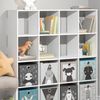 Kinderregal Karree Weiß 138.5 x 142.5 cm mit 8 Faltboxen Vicco Bild 5