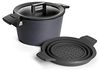 WOLL Topf-Set inkl. Deckel, Aluminium (4-tlg, 2x Kochtopf 20,24 cm 1x Stieltopf 18 cm, 1x Siebeinsatz), Spülmaschinengeeignet, NICHT Induktionsgeeignet Bild 4
