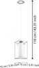 Eglo 94377 Hängeleuchte LONCINO 1 chrom, E27 max. 1X40W Bild 5