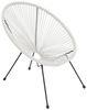 SVITA Balkonset BALI, (Set, Set aus 2x Sessel, 1x Tisch), Garten-Möbel Set, Sitzgruppe, Terrasse, Polyrattan, Weiß Bild 4