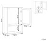 Wandschrank ROSELL Holzwerkstoff 40 cm 19 cm 60 cm Heller Holzfarbton Bild 3