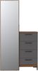 FORTE Quetore Kommode, Holzwerkstoff, Braun/Grau, 100,3 x 185,5 x 44,3 cm Bild 3