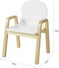 SoBuy Kindersitzgruppe KMB24, 2er Set Stuhl höhenverstellbar Stühlchen mit Armlehnen und Rückenlehne Bild 3