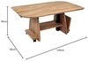 Couchtisch Cecislava 105x65x50 höhenverstellbar Wildeiche 16221 Bild 2