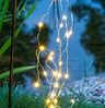 Haushalt International LED Solarleuchte Solar-Gartenstecker Gießkanne Lichterkette Solarbeleuchtung, flackernde LED simuliert fließendes Wasser, LED fest integriert, warmweiß, Lichtstränge mit insgesamt 40 warmweißen LEDs Bild 4