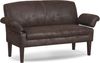 CAVADORE 3-Sitzer Küchensofa Malm, Sitzbank für Küche oder Esszimmer in Lederoptik, Inkl. Armteilverstellung, Federkern und moderner Kontrastnaht, 182 x 97 x 78, Mikrofaser: braun Bild 4