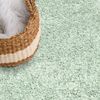 carpet city Shaggy Hochflor Teppich - 200x290 cm - Grün - Langflor Wohnzimmerteppich - Einfarbig Uni Modern - Flauschig-Weiche Teppiche Schlafzimmer Deko Bild 3